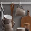 imageDOWAN Coffee Mugs 17 Oz Coffee Mug Set of 6 Corrugated Tea Mugs BrownBrown