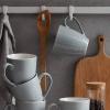 imageDOWAN Coffee Mugs 17 Oz Coffee Mug Set of 6 Corrugated Tea Mugs BrownGray