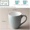 imageDOWAN Coffee Mugs 17 Oz Coffee Mug Set of 6 Corrugated Tea Mugs BrownGray