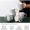 imageDOWAN Coffee Mugs 17 Oz Coffee Mug Set of 6 Corrugated Tea Mugs BrownGray