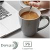 imageDOWAN Coffee Mugs 17 Oz Coffee Mug Set of 6 Corrugated Tea Mugs BrownGray
