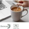 imageDOWAN Coffee Mugs 17 Oz Coffee Mug Set of 6 Corrugated Tea Mugs BrownWhite
