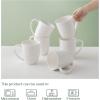 imageDOWAN Coffee Mugs White Coffee Mugs Set of 6 18 oz Ceramic Coffee Cups with Large Handles Porcelain Big Mug for Coffee Tea Easy to Clean ampamp Hold for Thanksgiving Christmas Party
