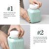 imageDOWAN Food Storage Containers 20 OZ Coffee Canister Ceramic Mason Jar with Lid Kitchen Canisters for Coffee Tea Sugar Cookie
