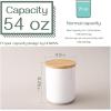 imageDOWAN Kitchen Canisters 54 Oz Ceramic Jar Coffee Storage Container with Airtight Lid Countertop Ceramic Canisters for Flour Sugar Bean Spices Snacks Nuts Cookie Farmhouse Kitchen Decor