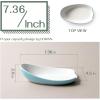 imageDOWAN Spoon Rest for Stove Top Blue Spoon Holder for Stove Top Large Spoon Rest for Kitchen Counter Turquoise Kitchen Decor Spoon Rest