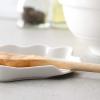 imageDOWAN White Ceramic Spoon Rest for Kitchen Counter Dishwasher Safe Spoon Holder for Stove Top ShellShaped Kitchen Spoon Holder for Kitchen Utensils Ladle Holder Modern Farmhouse Kitchen Decor