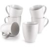 imageDOWAN Coffee Mugs 17 Oz Coffee Mug Set of 6 Corrugated Tea Mugs BrownWhite