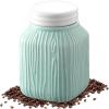 imageDOWAN Food Storage Containers 20 OZ Coffee Canister Ceramic Mason Jar with Lid Kitchen Canisters for Coffee Tea Sugar Cookie