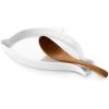 imageDOWAN Large Spoon Rest for Kitchen  78quot Large Dolphin Shape Spoon Holder for Stove Top Porcelain Ceramic Cooking Spoon Rest Cute Kitchen Decor and Accessories White