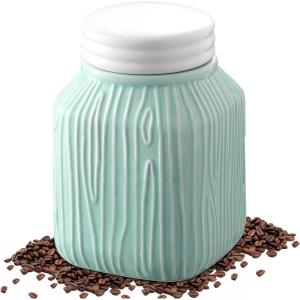 imageDOWAN Food Storage Containers 20 OZ Coffee Canister Ceramic Mason Jar with Lid Kitchen Canisters for Coffee Tea Sugar Cookie