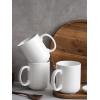 imageDOWAN 20 Ounce Coffee Mugs with Large Handle Ceramic Large Coffee Mugs White Coffee Mugs Set of 6 Large Cup for Coffee Tea Hot CocoaSt Valentines Day Gift Dishwasher and Microwave SafeWhite
