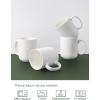 imageDOWAN 20 Ounce Coffee Mugs with Large Handle Ceramic Large Coffee Mugs White Coffee Mugs Set of 6 Large Cup for Coffee Tea Hot CocoaSt Valentines Day Gift Dishwasher and Microwave SafeWhite