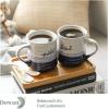 imageDOWAN 20 oz Coffee Mugs Large Mugs with Word Blessed Grateful Porcelain Coffee Cup Thank You Gifts for Mom Dad Set of 2Blue  White