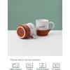 imageDOWAN 20 oz Coffee Mugs Large Mugs with Word Blessed Grateful Porcelain Coffee Cup Thank You Gifts for Mom Dad Set of 2Orange