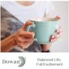 imageDOWAN Coffee Mug Ceramic Soup Mugs with Handles 17 Oz Wide Large Coffee Mugs Set of 2 Mug for Latte Cappuccino Tea Green Coffee Mugs Dishwasher ampamp Microwave Safe
