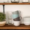 imageDOWAN Coffee Mug Ceramic Soup Mugs with Handles 17 Oz Wide Large Coffee Mugs Set of 2 Mug for Latte Cappuccino Tea Green Coffee Mugs Dishwasher ampamp Microwave Safe
