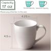 imageDOWAN Coffee Mugs 17 oz Coffee Cups for Mothers Day Gifts Ceramic Coffee Mugs Set of 6 for Women Men TurquoiseWhite