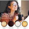 imageDOWAN Coffee Mugs Black Coffee Mugs Set of 6 16 oz Ceramic Coffee Cups with Large Handles for Men Women Porcelain Big Mug for Tea Latte Mug Gifts for Home Office PartyMatte Black