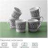 imageDOWAN Coffee Mugs Set 18 Oz Large Coffee Mug Set of 6 Ceramic Mug with Large Handle for Coffee Tea Cocoa Dishwasher Safe Chipfree Modern Bohemian Ideal Gift for Morning Coffee Birthday Party