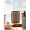 imageDOWAN Utensil Holder 65 Large Utensil Holder for Kitchen Counter Ceramic Utensil Crock with TableProtection Cork Mat Utensil Organizer Caddy for Tongs SpoonsGray