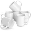 imageDOWAN 20 Ounce Coffee Mugs with Large Handle Ceramic Large Coffee Mugs White Coffee Mugs Set of 6 Large Cup for Coffee Tea Hot CocoaSt Valentines Day Gift Dishwasher and Microwave SafeWhite