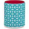imageDOWAN Utensil Holder 65 Large Utensil Holder for Kitchen Counter Ceramic Utensil Crock with TableProtection Cork Mat Utensil Organizer Caddy for Tongs Spoonscolorful