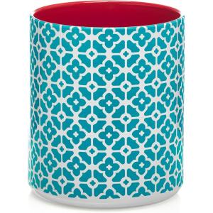 imageDOWAN Utensil Holder 65 Large Utensil Holder for Kitchen Counter Ceramic Utensil Crock with TableProtection Cork Mat Utensil Organizer Caddy for Tongs Spoonscolorful