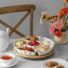 imageDOWAN 360 Rotatable Serving Tray and Platters 12 Inch Divided Serving Bowls for Party Kitchen Decor Removable Serving Dishes for Chips and Dip Fruit Veggies Candy and Snacks 7 Pieces White