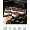 imageDOWAN 4 oz Ramekins with Lids Oven Safe for Creme Brulee Souffle Porcelain Ramekins for Baking Small Bowls Set of 6 Glaze with Specks6 oz