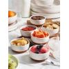 imageDOWAN 4 oz Ramekins with Lids Oven Safe for Creme Brulee Souffle Porcelain Ramekins for Baking Small Bowls Set of 6 Glaze with Specks6 oz