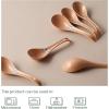 imageDOWAN Asian Soup Spoon  Japanese Ramen Spoon Chinese Pho Spoon Ceramic Soup Spoon for Ramen Pho Wonton Dumpling Miso 67 Inches Long Hooked Handle Bohemian Style Set of 6 Orange