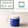 imageDOWAN Butter Crock French Butter Dish for Spreadable Soft Butter Ceramic Butter Keeper With Lid for Countertop Butter Dish With Waterline Housewarming Gift Kitchen and Home Decor WhiteDeep Blue