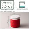 imageDOWAN Butter Crock French Butter Dish for Spreadable Soft Butter Ceramic Butter Keeper With Lid for Countertop Butter Dish With Waterline Housewarming Gift Kitchen and Home Decor WhiteRed