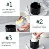 imageDOWAN Butter Crock French Butter Dish for Spreadable Soft Butter Ceramic Butter Keeper With Lid for Countertop Butter Dish With Waterline Housewarming Gift Kitchen and Home Decor WhiteBlack