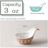 imageDOWAN Dip Serving Bowls  3 oz Gravy Boat Dipping Sauce Dish Soy Sauce Serving Dishes with Handle for Serving Family Sharing or Party Bohemian Style Set of 6 Orange
