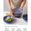 imageDOWAN Porcelain Pasta Bowls 35 oz Large Salad Bowls Set of 4 85 inch Serving Bowls Plates Wide Shallow Bowls for Kitchen Microwave Dishwasher Safe Ideal Gift Vintage Blue