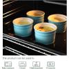 imageDOWAN Porcelain Ramekins  8 oz Oven Safe Set of 6 for Creme Brulee Souffle Custard Pudding TurquoiseTurquoise