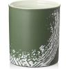 imageDOWAN Kitchen Utensil Holder 72quot Large Utensil Holder for Countertop TableProtection Cork Mat Ceramic Utensil Crock for Home Dcor Matte Print Design Dark Green