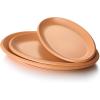 imageDOWAN Porcelain Serving Platters and Trays for Parties  161412 Inches Serving Platter Oval Serving Dishes Platter Set Gift for Parties Stackable and Sturdy Set of 3