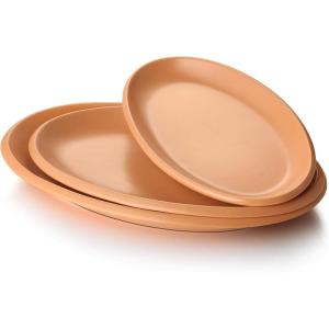 imageDOWAN Porcelain Serving Platters and Trays for Parties  161412 Inches Serving Platter Oval Serving Dishes Platter Set Gift for Parties Stackable and Sturdy Set of 3