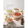 imageDOWAN 32 OZ Large Soup Bowls Set of 4  White Ceramic Bowls for Ramen Cereal Pasta Salad Fruit  Dishwasher ampamp Microwave Safe70 Inch32 OZ