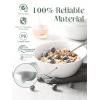 imageDOWAN 32 OZ Large Soup Bowls Set of 4  White Ceramic Bowls for Ramen Cereal Pasta Salad Fruit  Dishwasher ampamp Microwave Safe70 Inch32 OZ
