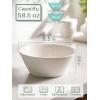 imageDOWAN 32 OZ Large Soup Bowls Set of 4  White Ceramic Bowls for Ramen Cereal Pasta Salad Fruit  Dishwasher ampamp Microwave Safe85 Inch585 OZ