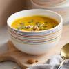 imageDOWAN 58quot Deep Soup Bowls ampamp Cereal Bowls  30 Ounces Large Bowls Set of 4 for Kitchen  White Ceramic Bowls for Cereal Soup Oatmeal Salad Ramen Noodle Rice  Dishwasher ampamp Oven SafeMulticolor