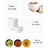 imageDOWAN 58quot Deep Soup Bowls ampamp Cereal Bowls  30 Ounces Large Bowls Set of 4 for Kitchen  White Ceramic Bowls for Cereal Soup Oatmeal Salad Ramen Noodle Rice  Dishwasher ampamp Oven SafeWhite