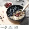 imageDOWAN 58quot Deep Soup Bowls ampamp Cereal Bowls  30 Ounces Large Bowls Set of 4 for Kitchen  White Ceramic Bowls for Cereal Soup Oatmeal Salad Ramen Noodle Rice  Dishwasher ampamp Oven SafeBlack