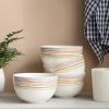 imageDOWAN 58quot Deep Soup Bowls ampamp Cereal Bowls  30 Ounces Large Bowls Set of 4 for Kitchen  White Ceramic Bowls for Cereal Soup Oatmeal Salad Ramen Noodle Rice  Dishwasher ampamp Oven SafeMulticolor