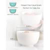 imageDOWAN 58quot Deep Soup Bowls ampamp Cereal Bowls  30 Ounces Large Bowls Set of 4 for Kitchen  White Ceramic Bowls for Cereal Soup Oatmeal Salad Ramen Noodle Rice  Dishwasher ampamp Oven SafeWhite