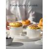 imageDOWAN 7 oz Ramekins with Lids Oven Safe Creme Brulee Ramekins with Cover and Handle Stackable Ceramic Bowls for Baking Pudding Dipping Souffle Dish Set of 4 White7 OZ